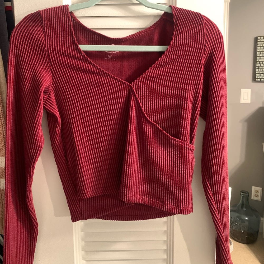 Red Hollister long sleeve